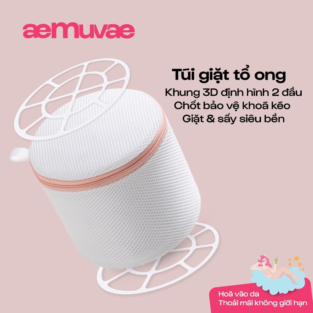 Túi Giặt Đồ Lót Khung 3D